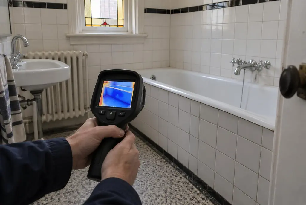 Lekdetectie Wezep – onderzoek in een badkamer van een oudere woning
